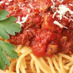 Meat-Lover's Slow Cooker Spaghetti Sauce