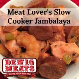 Meat Lover's Slow Cooker Jambalaya
