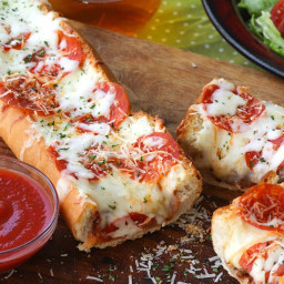 Meat Lovers Stuffed French Bread Pizza