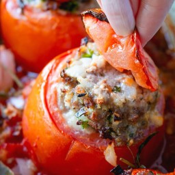 Meat Stuffed Tomatoes Recipe [Video] Tomates Farcies