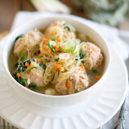 Meatball Noodle Soup – A recipe from One-Pot Paleo by Jenny Castaneda