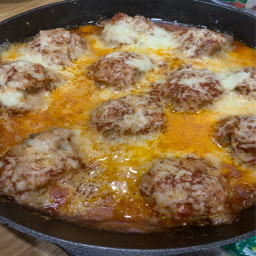 Meatball Parmesan casserole 