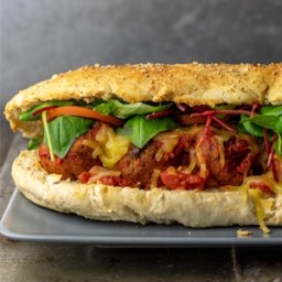 Meatball Sandwich, mit selbstgebackenem Subway Brot