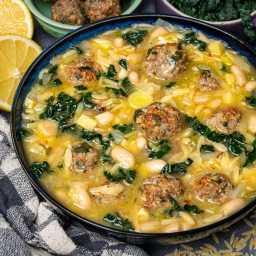 Meatball Stew with Orzo and White Beans – Skinny Spatula