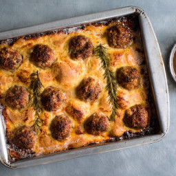 Meatball Toad-in-the-Hole