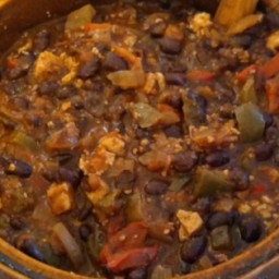 Meatiest Vegetarian Chili From Your Slow Cooker Recipe