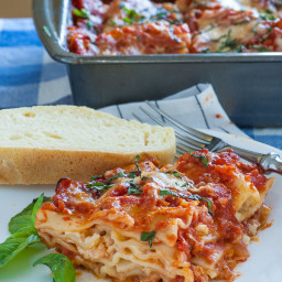 Meatless Cottage Cheese Lasagna