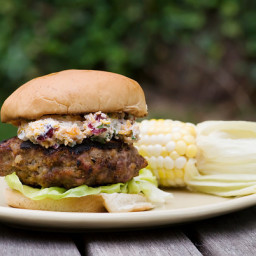 Meatloaf Burgers with Grilled Corn