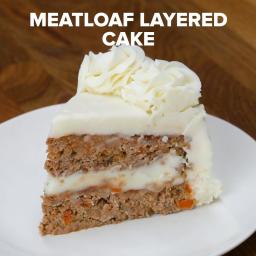 Meatloaf Layered Cake Recipe by Tasty