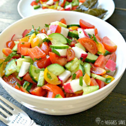 Mediterranean Cucumber and Tomato Salad