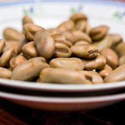 Mediterranean Diet Recipe: Savory Fava Beans with Warm Pita Bread