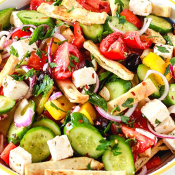 Mediterranean Panzanella Salad