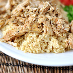 Mediterranean Pork with Couscous {Slow Cooker}