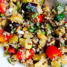Mediterranean Quinoa Salad with Roasted Vegetables