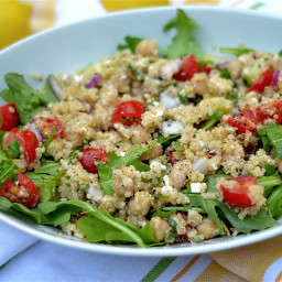 Mediterranean Quinoa Salad with Lemon Pepper Vinaigrette