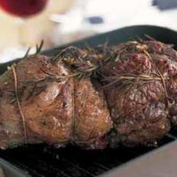 Mediterranean Roasted Leg of Lamb with Red Wine Sauce