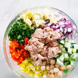 Mediterranean Tuna Salad with No Mayo!