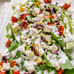 Mediterranean Wedge Salad for Beautiful Clean Eats!