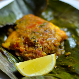 Meen Pollichathu - Fish cooked in banana leaves