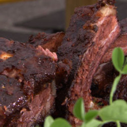 Mesquite-Smoked Beef Ribs with Vinegar BBQ Sauce