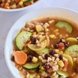 Mexican Bean and Barley Soup