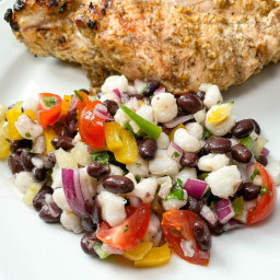 Mexican Black Bean and Hominy Salad