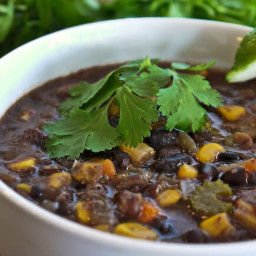 Mexican Black Bean Corn Soup