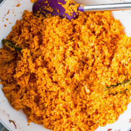 Mexican Cauliflower Rice (Coliflor Arroz Rojo)