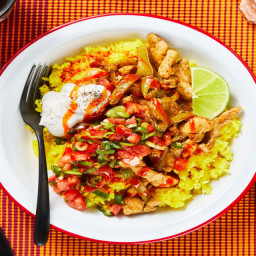 Mexican Chicken and Rice Bowl with Salsa Fresca