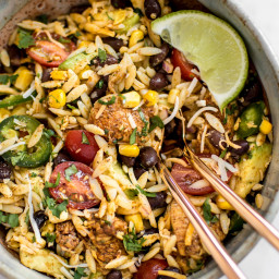 Mexican Chicken Salad with Orzo