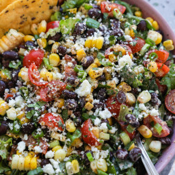 Mexican Chopped Salad with Creamy Taco Dressing