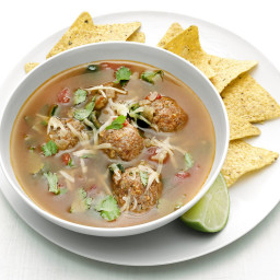 Mexican Chorizo Meatball Soup