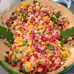 Mexican Corn & Red Kidney Bean Quinoa Salad