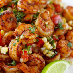 Mexican Grilled Shrimp with Corn Salsa