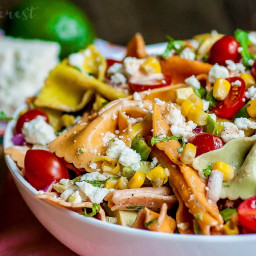 Mexican Pasta Salad with Creamy Chipotle Lime Dressing