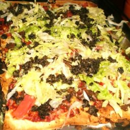 Mexican Pizza with Salsa