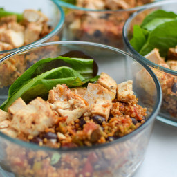 Mexican Quinoa Chicken Salad Lunch Bowls