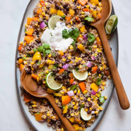 Mexican Quinoa Salad with Cilantro Lime Dressing