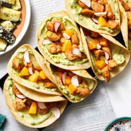 Mexican-Spiced Chicken Tacos with Citrus Salsa & Creamy Zucchini