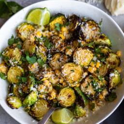 Mexican Street Corn Brussels Sprouts