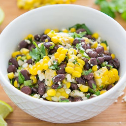 Mexican Street Corn Salad with Black Beans