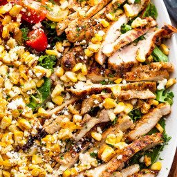 Mexican Street Corn Salad with Grilled Chicken