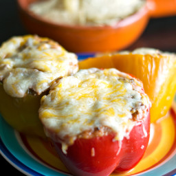 Mexican Stuffed Bell Peppers (No Rice)
