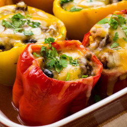 Mexican Stuffed Peppers without Rice
