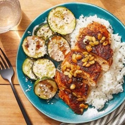 Mexican-Style Chicken & Zucchini with Orange, Pepita & Brown Butter