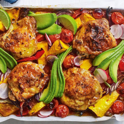 Mexican-style chicken tray bake recipe