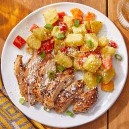 Mexican-Style Chicken with Tomatillo Potato Salad