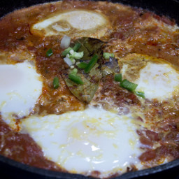 Mexican-Style Eggs in Beefy Tomato Sauce