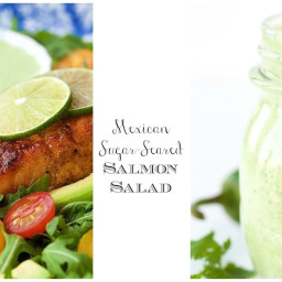Mexican Sugar-Seared Salmon Salad