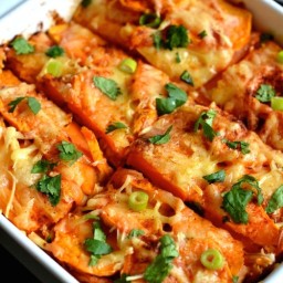 Mexican Sweet Potato Gratin with Chicken
